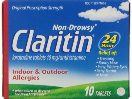 CLARITIN - 24 Hour Allergy 10 mg Tablets - 10 Tablets Discount