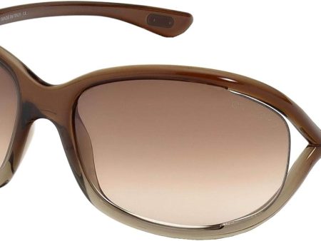 Tom Ford Jennifer FT 0008 Havana Brown Gradient 52F Size 61mm For Cheap