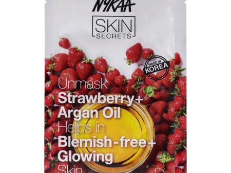 Skin Secrets Sheet Mask - Strawberry and Argan Oil by Nykaa Naturals for Women - 1 Pc Mask Online Sale