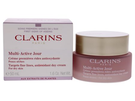 Multi-Active Day Cream - Dry Skin by Clarins for Unisex - 1.6 oz Cream Hot on Sale