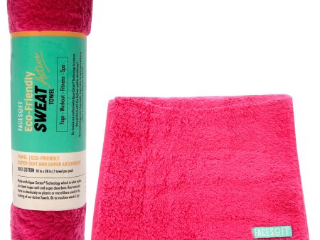 Eco Sweat Active Towel - Pink by Facesoft for Unisex - 1 Pc Towel For Sale