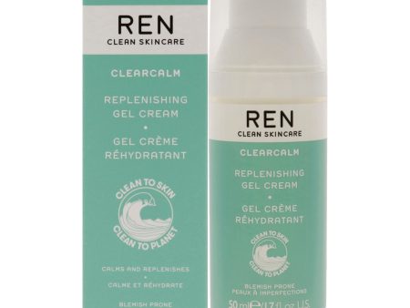 Clearcalm Replenishing Gel Cream by Ren for Women - 1.7 oz Gel on Sale