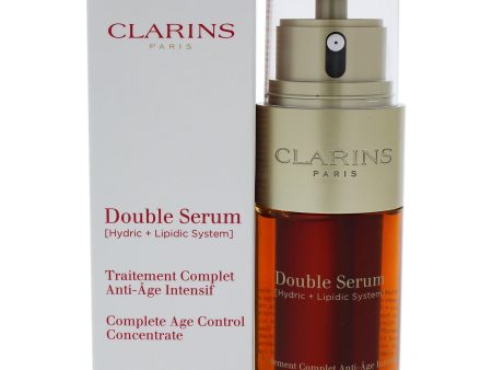 Double Serum Complete Age Control Concentrate by Clarins for Unisex - 1 oz Serum For Sale