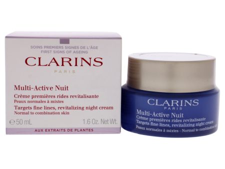 Multi-Active Night Cream - Normal to Combination Skin by Clarins for Women - 1.6 oz Cream Cheap