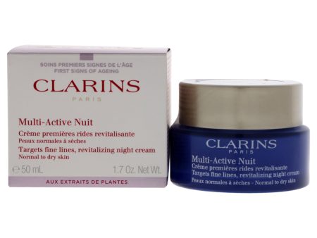 Multi-Active Night Cream - Normal to Dry Skin by Clarins for Unisex - 1.7 oz Cream Fashion