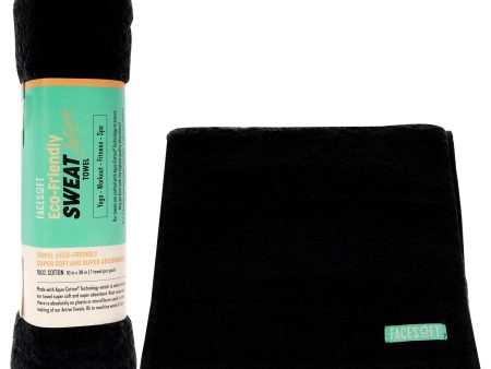 Eco Sweat Active Towel - Black by Facesoft for Unisex - 1 Pc Towel Discount