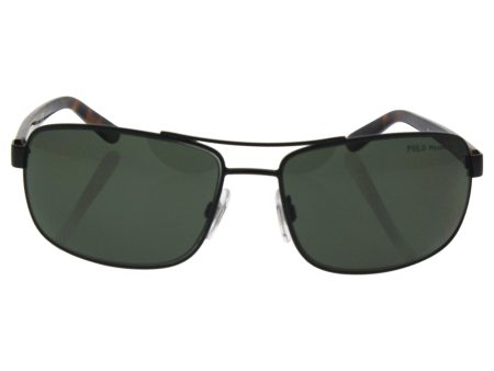 Polo Ralph Lauren PH3095 560273 Semi Shiny Green PH3095 Rectangle Sunglasses Po Supply