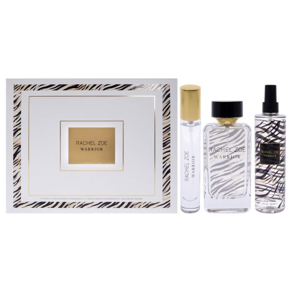 Rachel Zoe Warrior 2023 by Rachel Zoe for Women - 3 Pc Gift Set 3.4oz EDP Spray, 0.34oz EDP Spray, 10oz Fragrance Mist on Sale