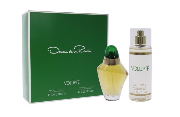 Volupte by Oscar De La Renta for Women - 2 Pc Gift Set 3.4oz EDT Spray, 4.2oz Frangrance Mist Sale