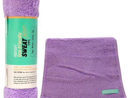 Eco Sweat Active Towel - Lavender by Facesoft for Unisex - 1 Pc Towel Discount