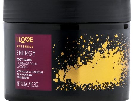 Wellness Body Scrub - Energy by I Love Cosmetics for Women - 12.3 oz Body Scrub Cheap