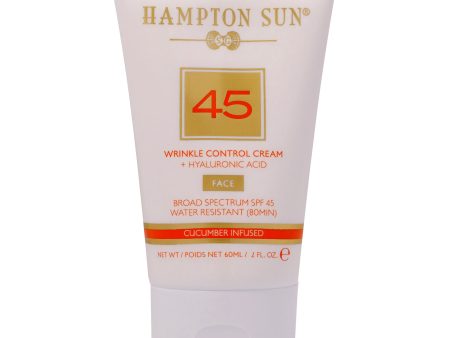 Wrinkle Control Face Cream SPF 45 by Hampton Sun for Unisex - 2 oz Cream on Sale