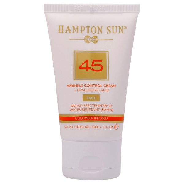 Wrinkle Control Face Cream SPF 45 by Hampton Sun for Unisex - 2 oz Cream on Sale