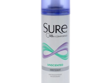 Aerosol Anti-Perspirant and Deodorant - Unscented by Sure for Unisex - 6 oz Deodorant Spray Fashion