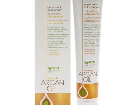 Argan Oil Permanent Color Cream - 8NG Light Ginger Ale Blonde by One n Only for Unisex - 3 oz Hair Color For Sale