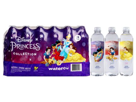 Disney Princess Collection Pet Water Bottle by Disney Water for Unisex - 24 x 16.9 oz Water For Cheap