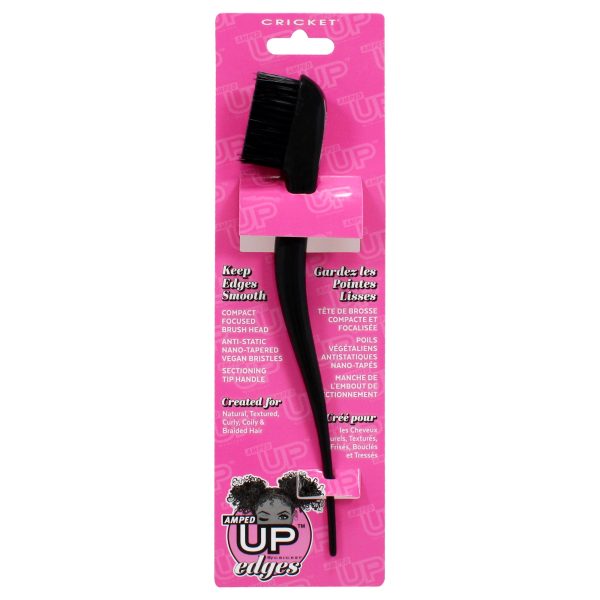 Amped Up Edges Brush - Black by Cricket for Unisex - 1 Pc Hair Brush Online now